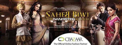 Indian Ethnic Wear Associates Cbazaar Unveils Saheb Biwi Aur Gangster inspired c